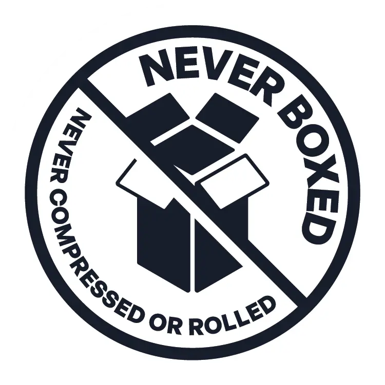 NEVER! COMPRESSED - ROLLED - BOXED