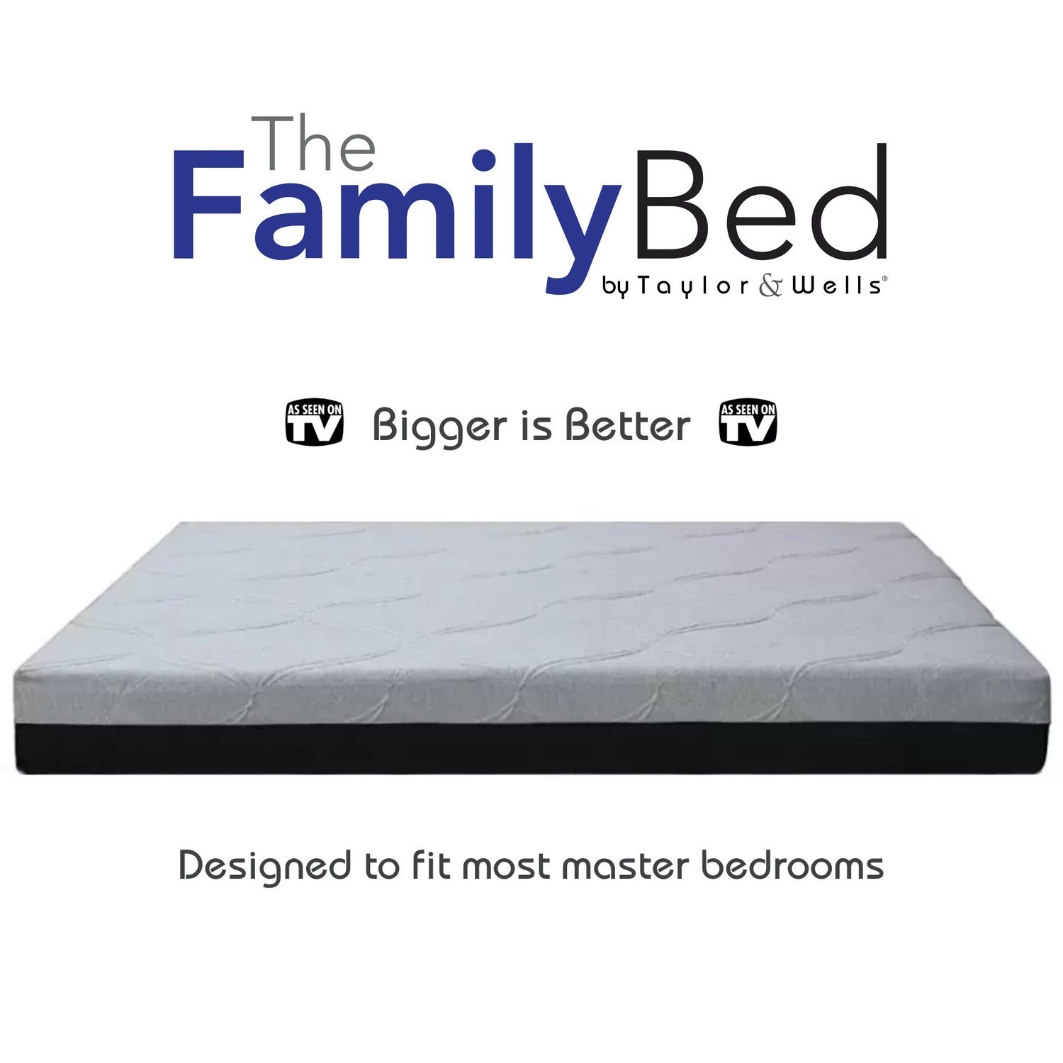 The Family Bed 10 Foot Gel Memory Foam Mattress